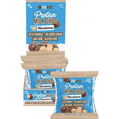 Protein Milk Chocolate Coated Macadamias 10x60g