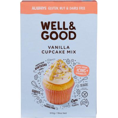 Vanilla Cupcake Mix with Icing & Sprinkles 510g