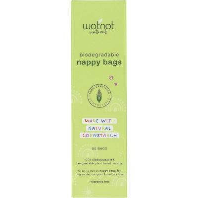 Biodegradable Nappy Bags 100% Compostable 50pk