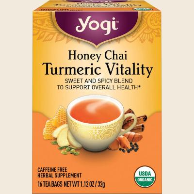 Herbal Tea Bags Honey Chai Turmeric Vitality 16pk